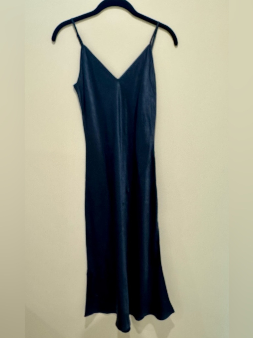 Aritzia Babaton Dark Blue Satin Slip Dress